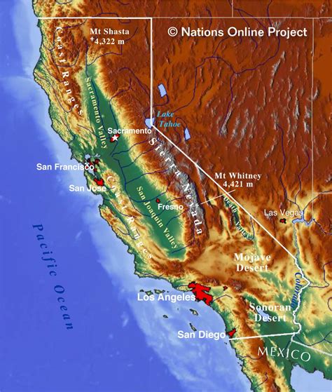 Geography of California .
